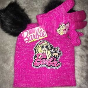 Barbie Winter Hat & Gloves